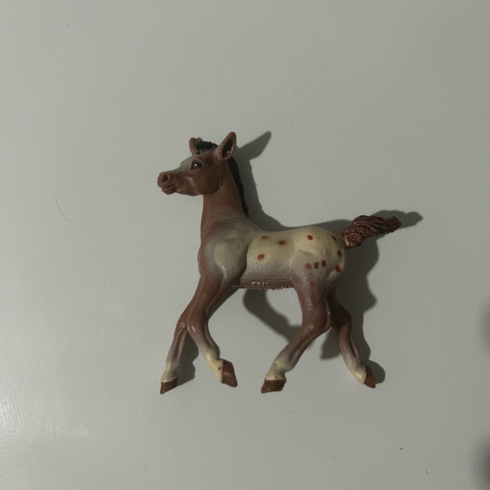 Vintage 1997 Safari Ltd Brown Spotted Appaloosa Foal